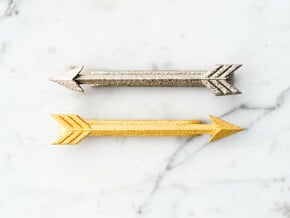 Arrow Tie Bar in Polished Nickel Steel