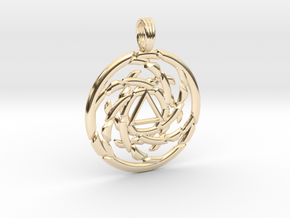 ECLIPSED EMOTION in 14k Gold Plated Brass