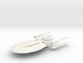 Battleship Saturn in White Natural Versatile Plastic