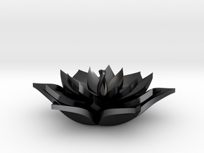 Full Lotus in Polished and Bronzed Black Steel