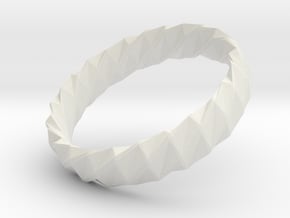 Twistium - Bracelet P=170mm h15 Alpha in White Natural Versatile Plastic