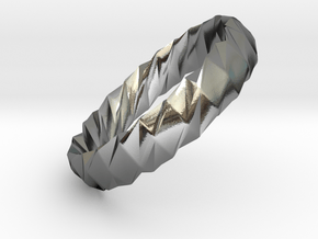 Twistium - Bracelet P=180mm h15 Alpha in Polished Silver