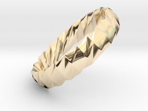 Twistium - Bracelet P=180mm h15 Alpha in 14K Yellow Gold