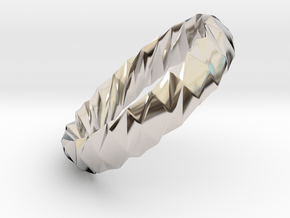 Twistium - Bracelet P=180mm h15 Alpha in Platinum
