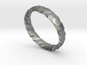 Twistium - Bracelet P=190mm h15 Alpha in Natural Silver