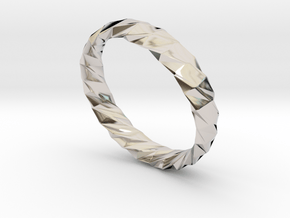 Twistium - Bracelet P=190mm h15 Alpha in Platinum