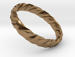 Twistium - Bracelet P=210mm h15 Alpha in Natural Brass