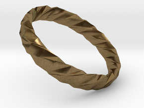 Twistium - Bracelet P=210mm h15 Alpha in Natural Bronze