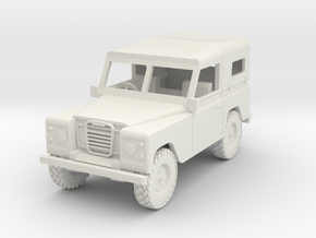  1/72 1:72 Scale Land Rover Soft Top Down in White Natural Versatile Plastic