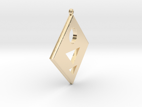 Rhombus Earring in 14k Gold Plated Brass