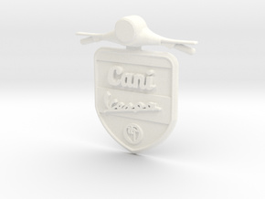 Emblem 3D Canivespa 5,5 cm in White Processed Versatile Plastic