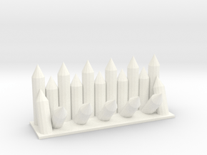 Castle Panic Fortified Wall in White Processed Versatile Plastic