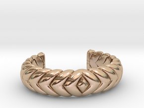 V CUFF 2016 Small in 14k Rose Gold Plated Brass