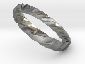 Twistium - Bracelet P=220mm h15 Alpha in Natural Silver