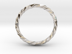 Twistium - Bracelet P=230mm h15 Alpha in Platinum