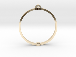 World 1.25" (Ring) in 14k Gold Plated Brass