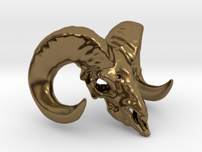 11:11 - The Ram Head Amulet in Polished Bronze