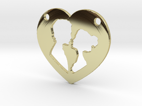 Love in 18k Gold Plated Brass
