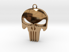 Skull in Polished Brass