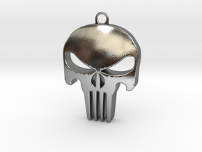 Skull in Polished Silver