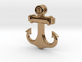 Anchor Pendant (CustomMaker) in Polished Brass