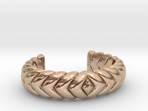 V CUFF 2016 EXTRA SMALL in 14k Rose Gold Plated Brass