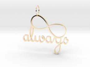 Always Infinity in 14k Gold Plated Brass