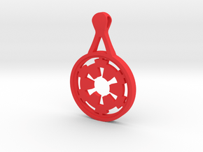 Empire pendant in Red Processed Versatile Plastic