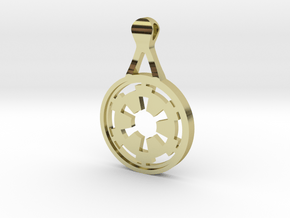 Empire pendant in 18k Gold Plated Brass
