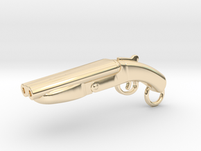 Lupara Shotgun in 14k Gold Plated Brass