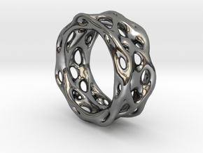 Organixz Ring 1 in Fine Detail Polished Silver
