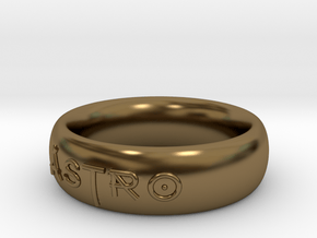 Astro-Ring US Size 10 UK Size T ½  in Polished Bronze