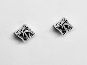 Starlit Studs in Rhodium Plated Brass