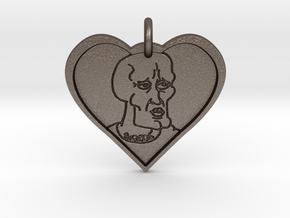 Handsome Squidward Pendant in Polished Bronzed Silver Steel