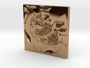 Cell Diagram Yourgenome in Polished Brass