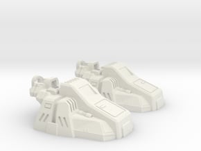 Calculating Giant's Slippers in White Natural Versatile Plastic