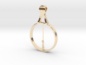 Graflex Saber pendant  in 14k Gold Plated Brass