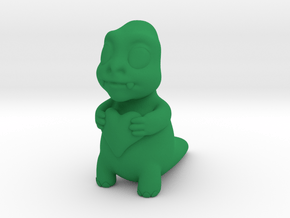 Cute monster in Green Processed Versatile Plastic