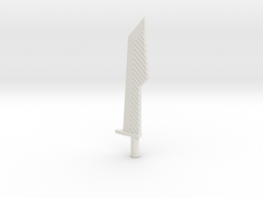 Half Sword in White Natural Versatile Plastic