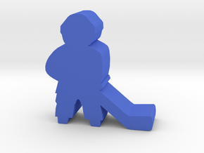 Game Piece, Hockey Player in Blue Processed Versatile Plastic