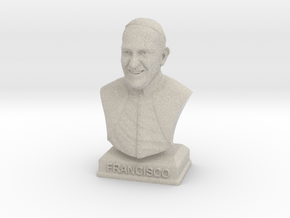 Pope Francis in Natural Sandstone