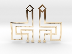 Loft Female- Earrings in 14k Gold Plated Brass