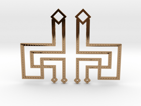 Loft Female- Earrings in Polished Brass