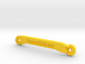 CW01 Chassis Brace - Front - Lunchbox in Yellow Processed Versatile Plastic