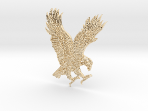 Eagle Pendant in 14k Gold Plated Brass