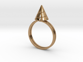Drill-ring (US size #12) in Polished Brass
