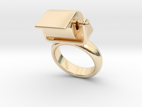 Toilet Paper Ring 14 - Italian Size 14 in 14K Yellow Gold
