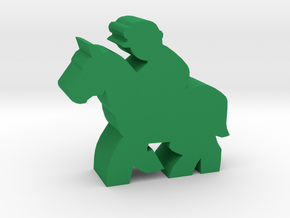 Game Piece, Race Horse in Green Processed Versatile Plastic