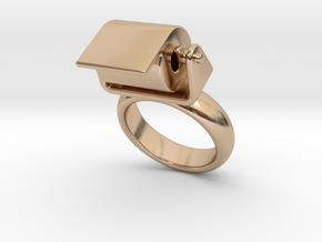 Toilet Paper Ring 15 - Italian Size 15 in 14k Rose Gold Plated Brass