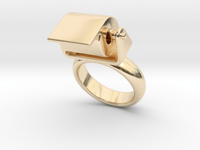Toilet Paper Ring 15 - Italian Size 15 in 14K Yellow Gold